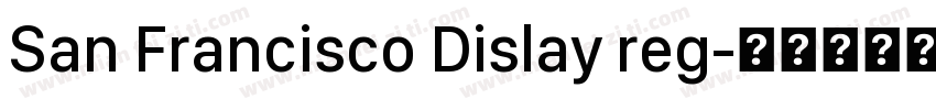 San Francisco Dislay reg字体转换